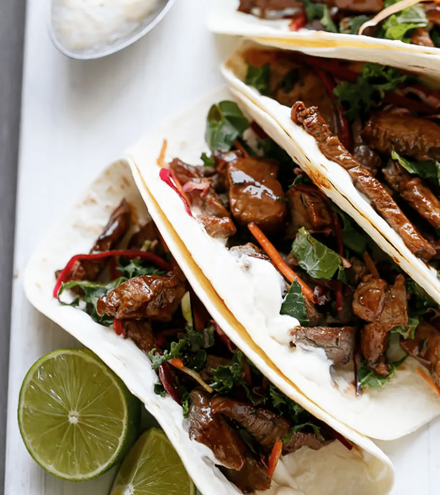 Korean Bulgogi Beef Tacos