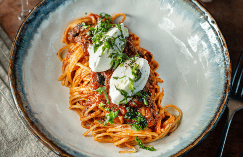 🌶️ Spicy Sicilian Pasta with Gusto Etna & Burrata