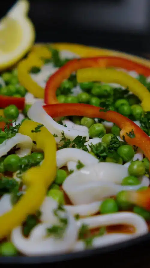 Calamari and Chorizo Paella